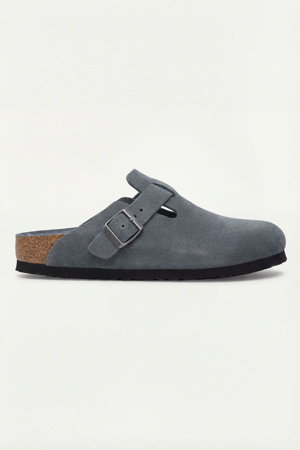 Mayfair Calfsuede Clog Stone Gray