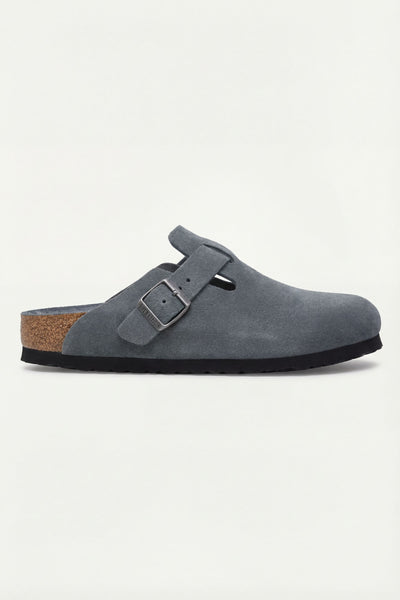 Mayfair Calfsuede Clog Stone Gray