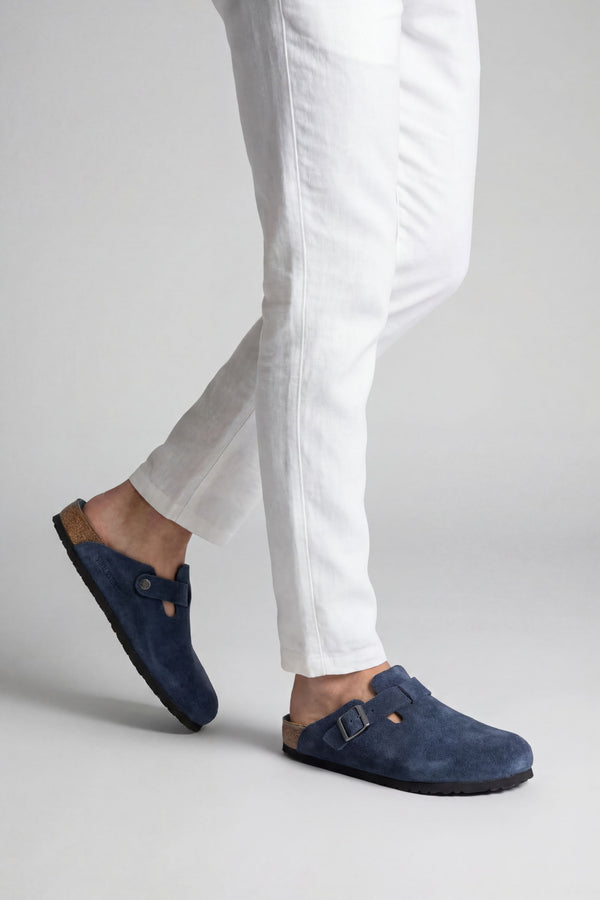 Mayfair Calfsuede Clog Navy