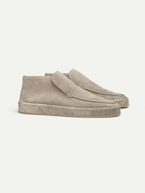 Mayfair Capitale City Suede Loafer Light Grey