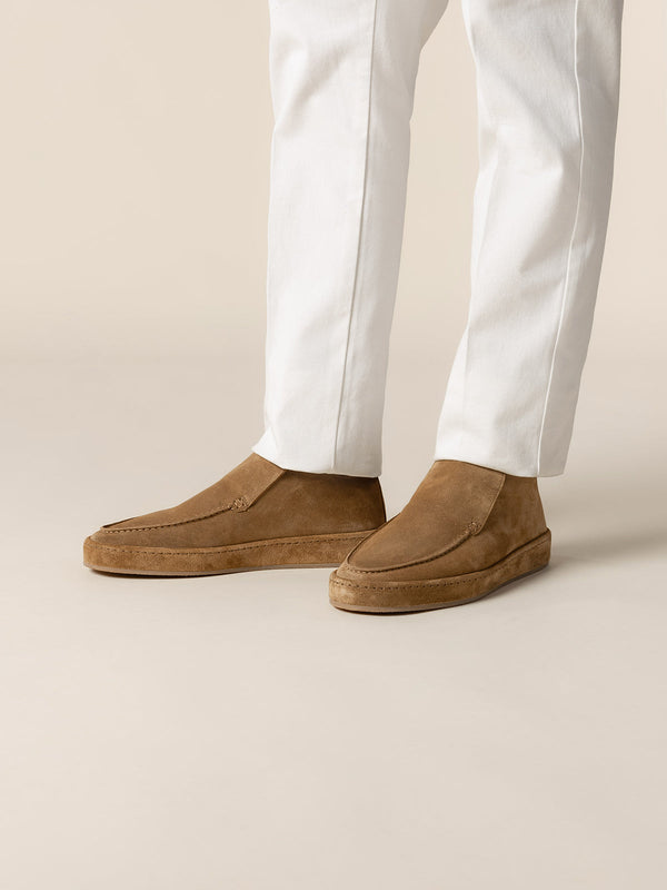 Mayfair Capitale City Suede Loafer Caramel