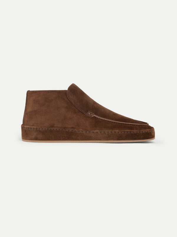 Montevico Capitale City Suede Loafer Chocolate