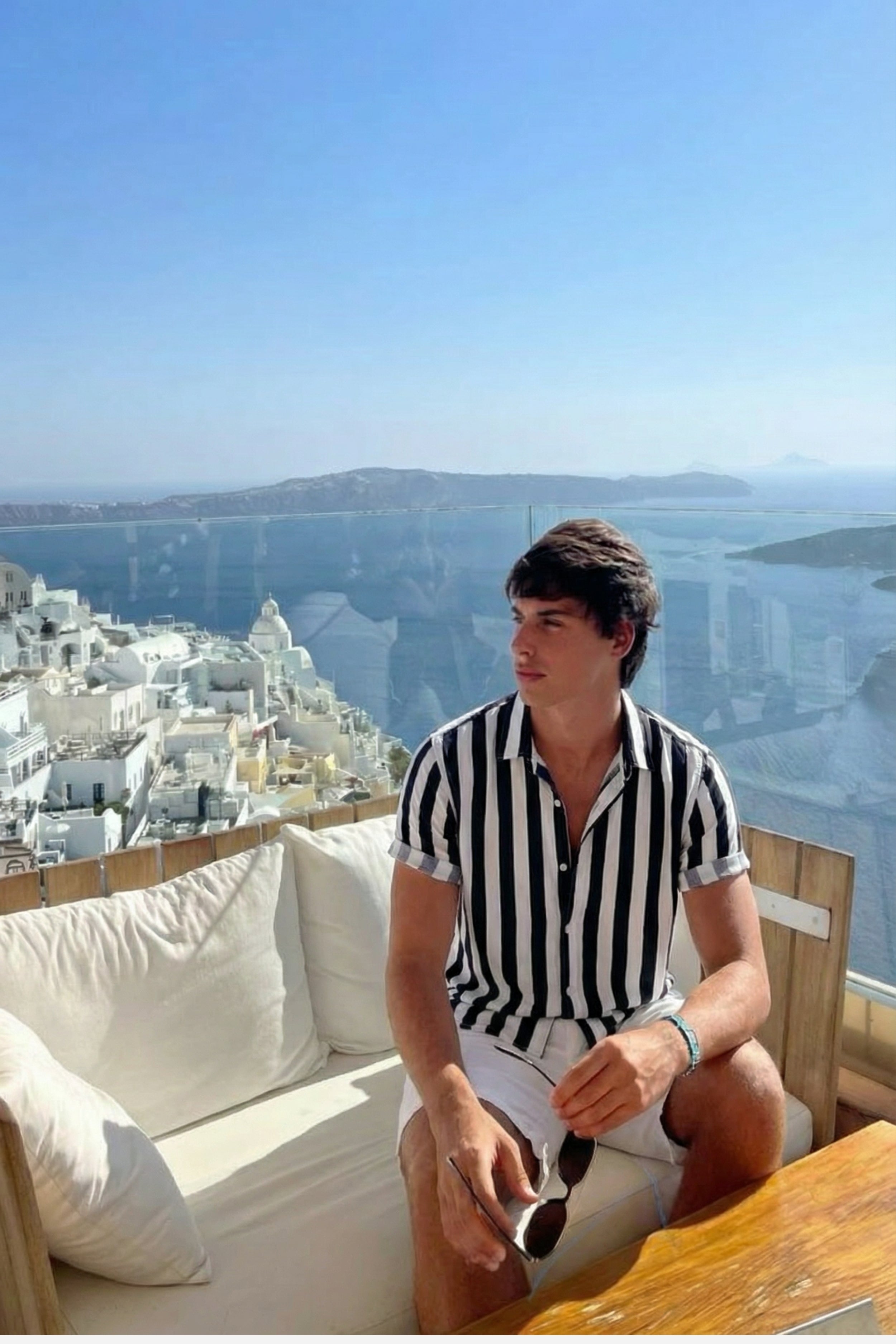 Huxley Striped Summer Shirt Black