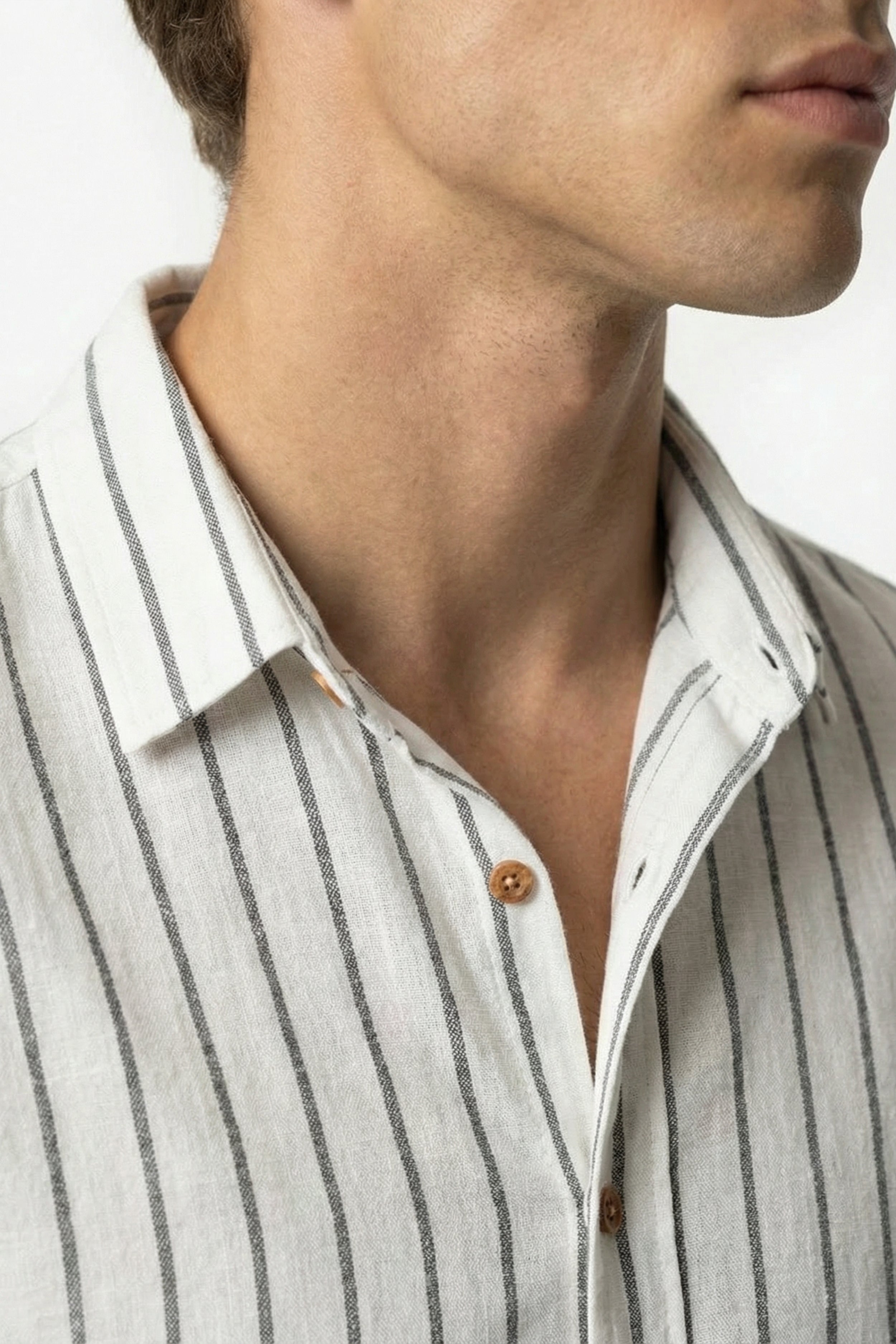 Riviera Stripe Shirt White