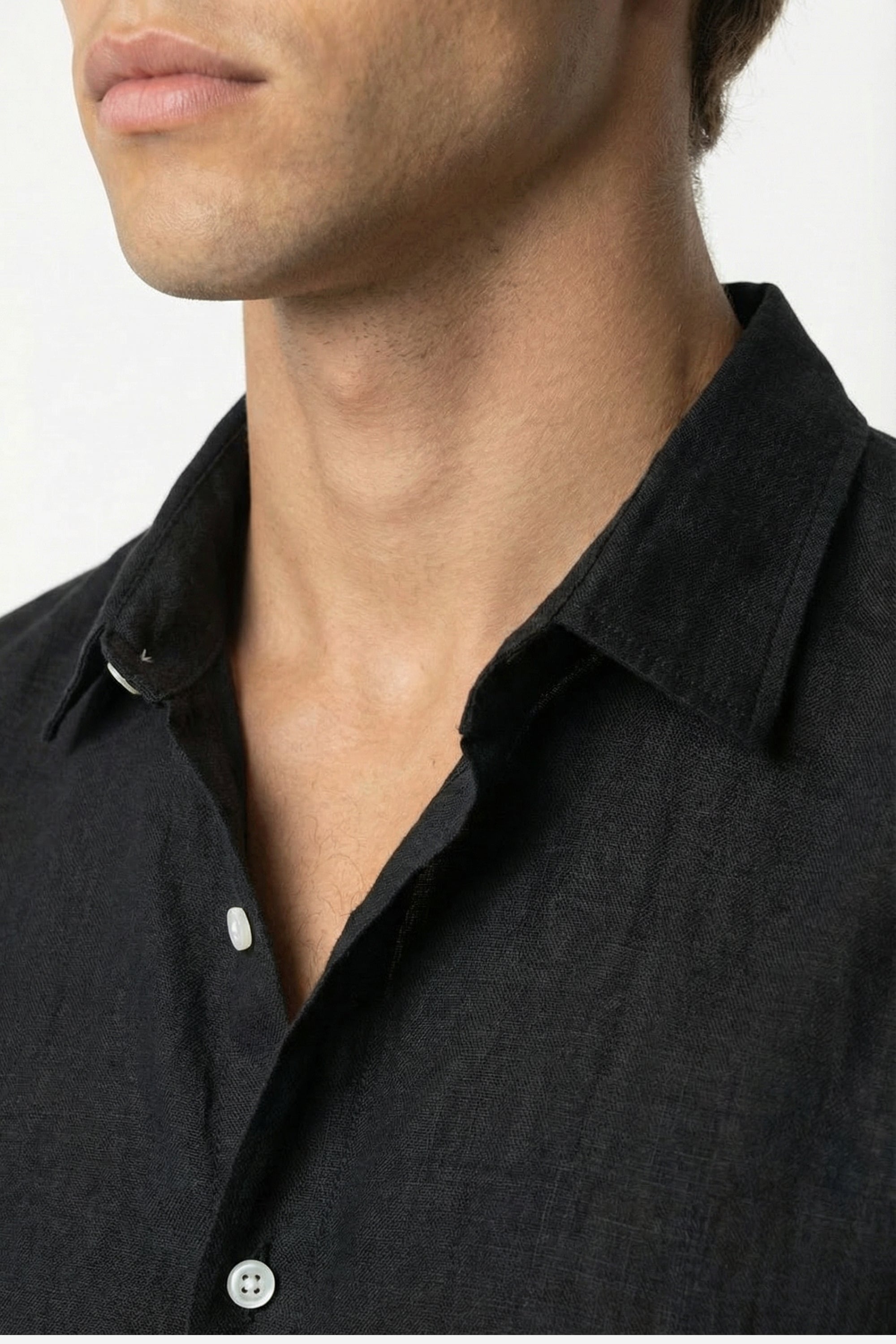 Coastal Linen Shirt Black