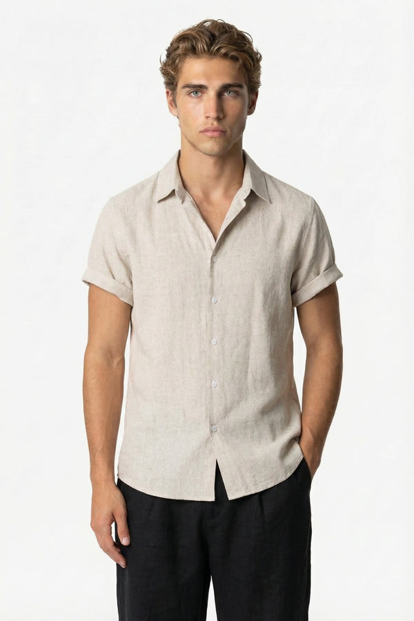 Coastal Linen Shirt Ivory