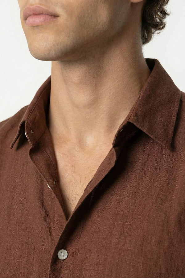 Coastal Linen Shirt Bronze