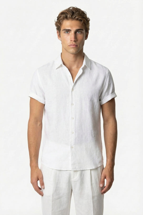 Coastal Linen Shirt White