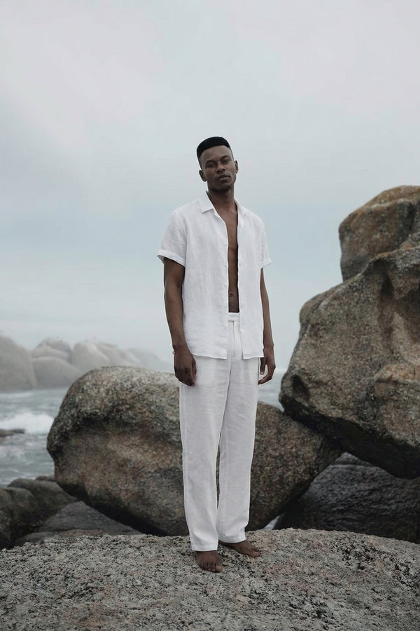 Coastal Linen Shirt White