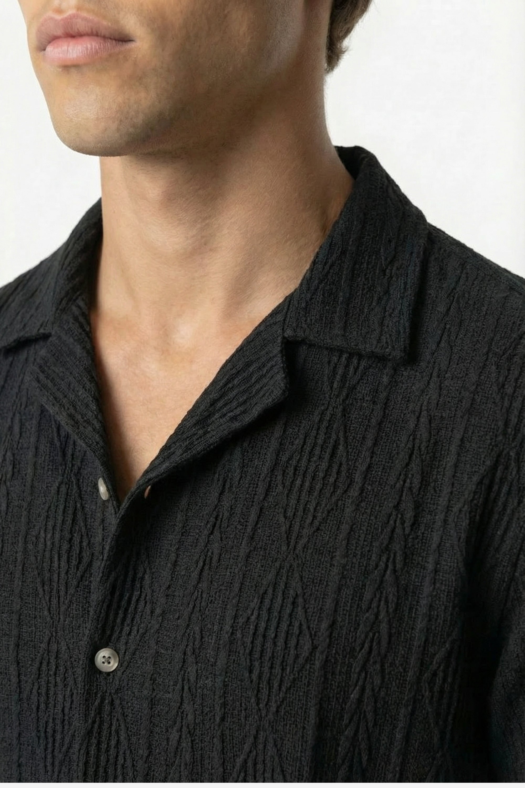 Mayfair Weave Shirt Black
