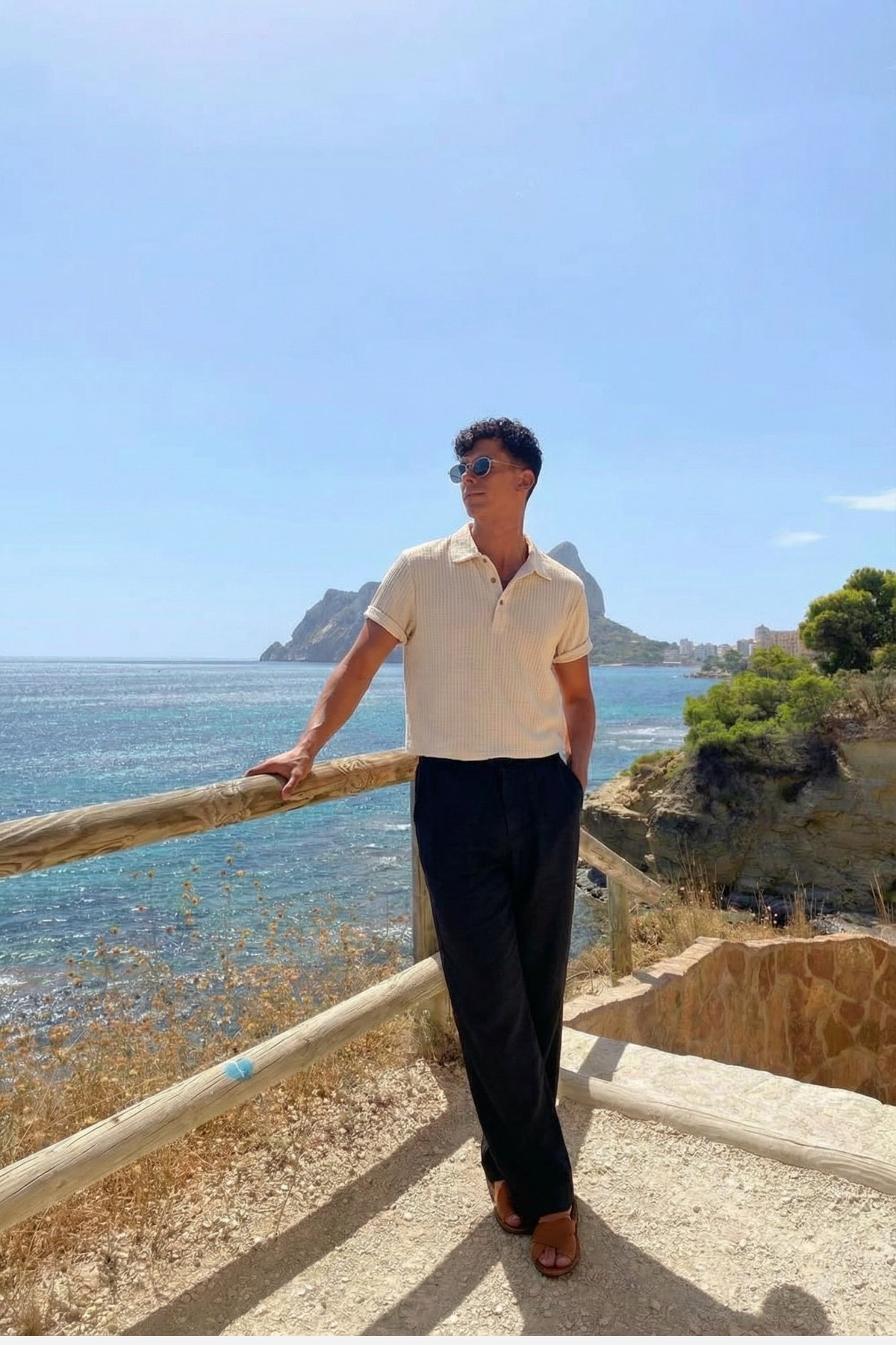 Riviera Knit Polo Ivory
