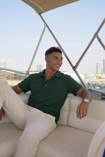 Riviera Knit Polo Green