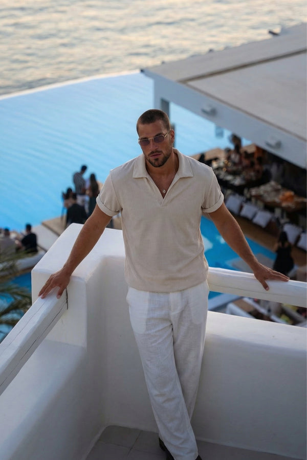 Riviera Rib Polo Ivory