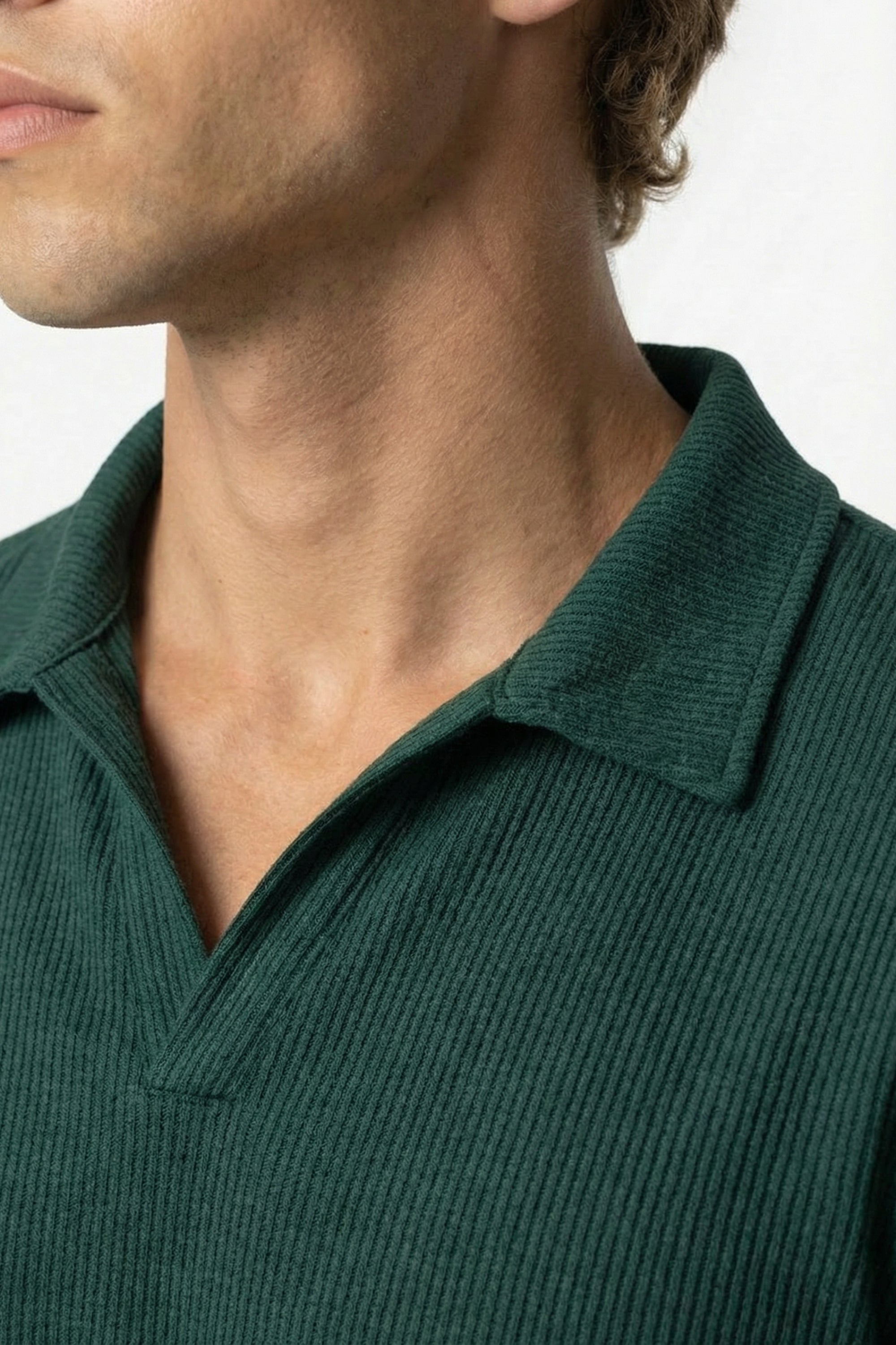 Riviera Rib Polo Green