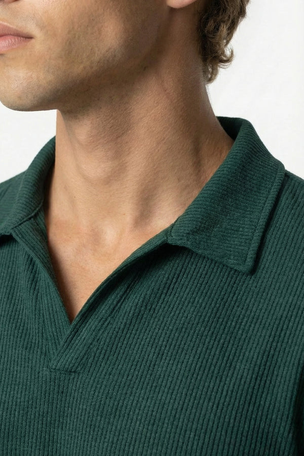 Riviera Rib Polo Green