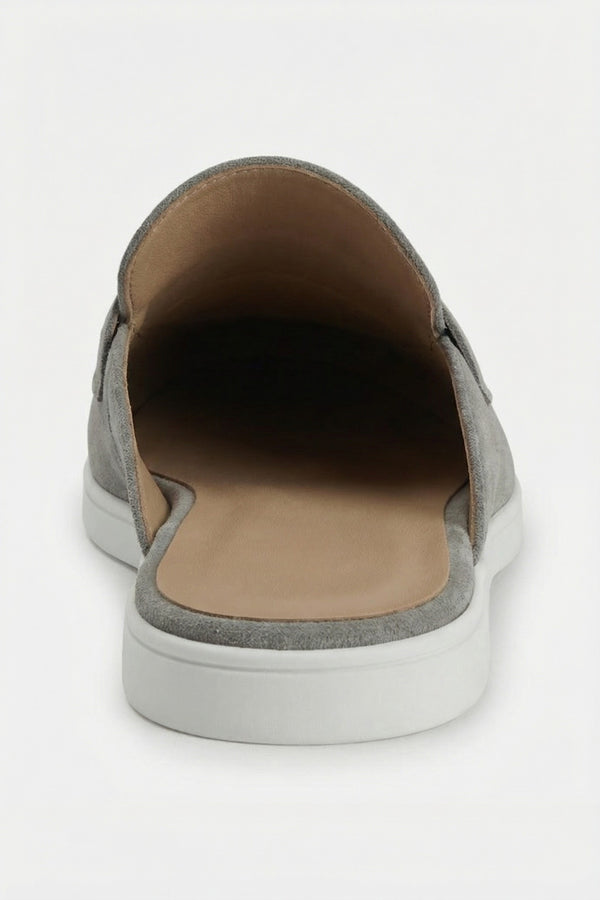 Portobello Suede Mule Grey