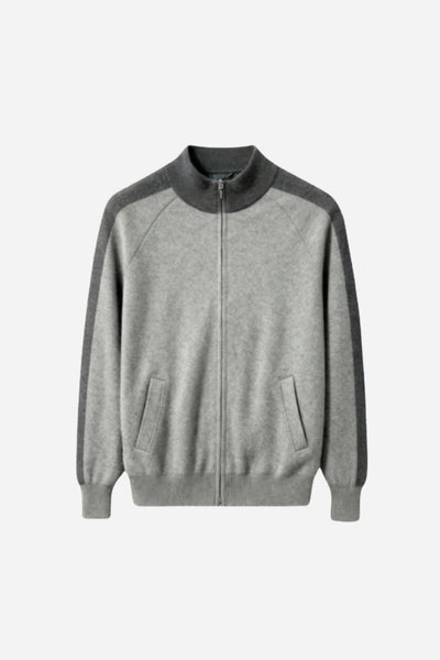 Mayfair Cashmere Track Jacket Grey