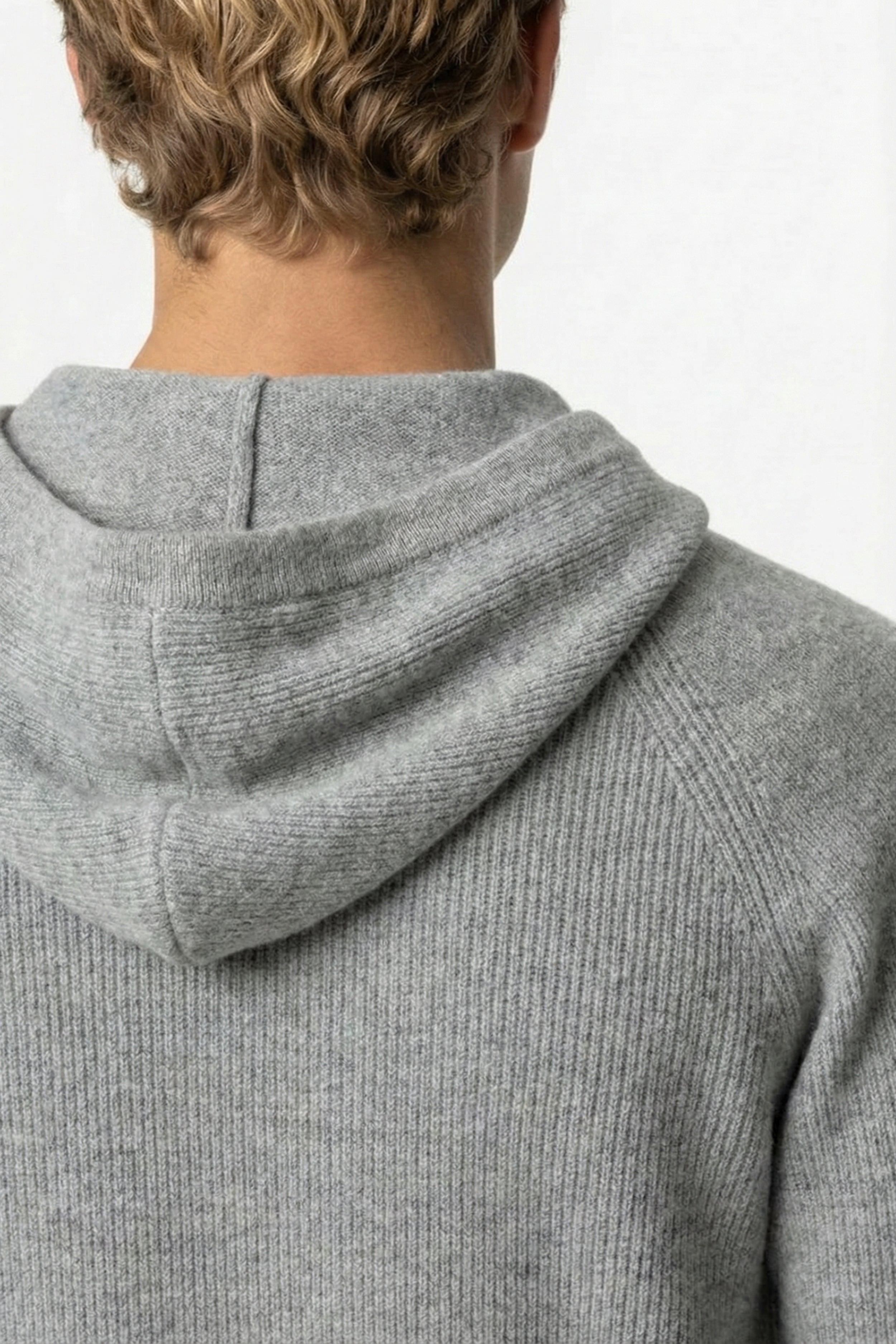 Ashford Cashmere Zip Cardigan Grey