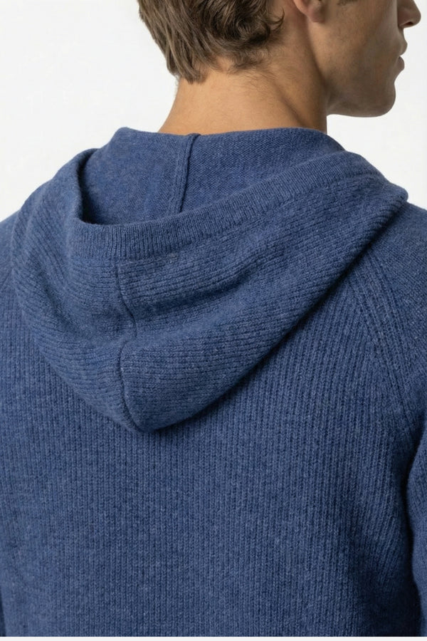 Ashford Cashmere Zip Cardigan Blue