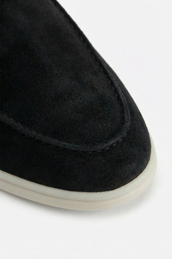 Portobello Suede Mule Black