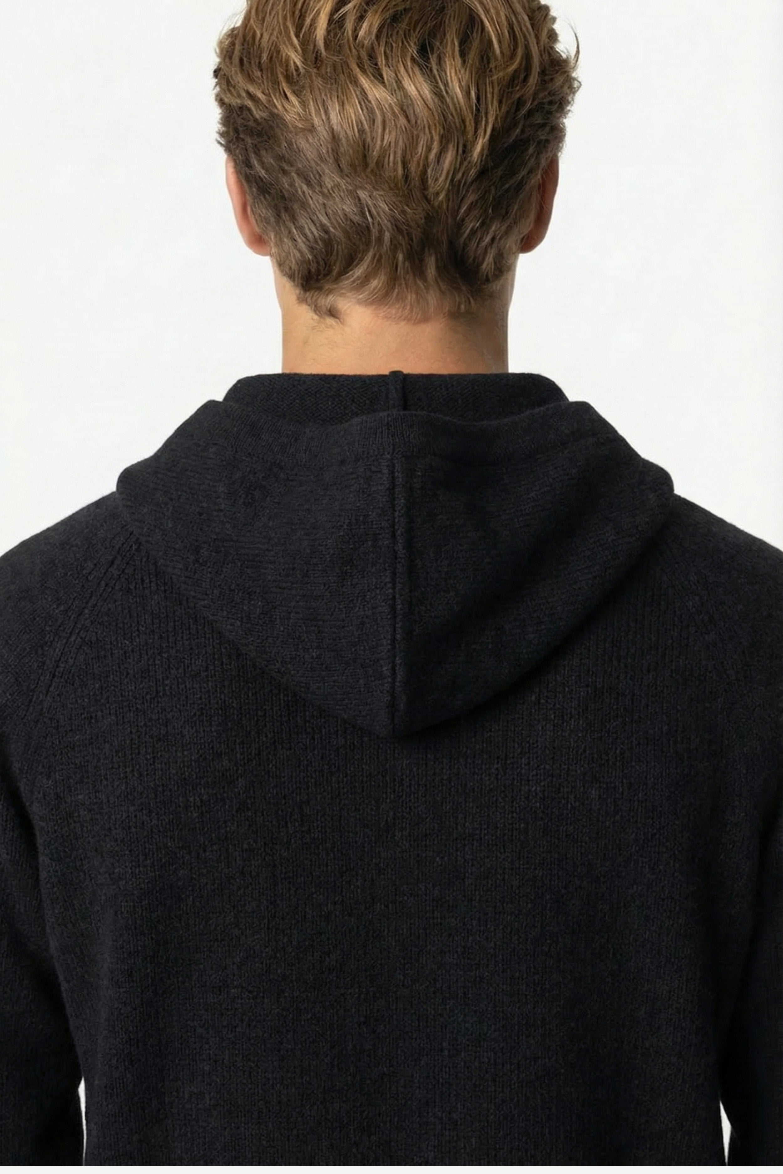 Ashford Cashmere Zip Cardigan Black