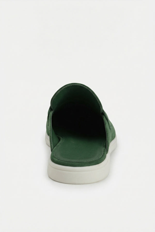 Portobello Suede Mule Green