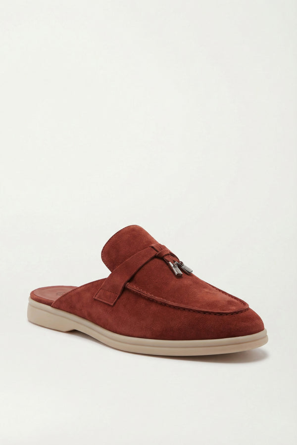 Portobello Suede Mule Bordeaux