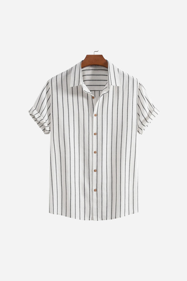 Riviera Stripe Shirt White