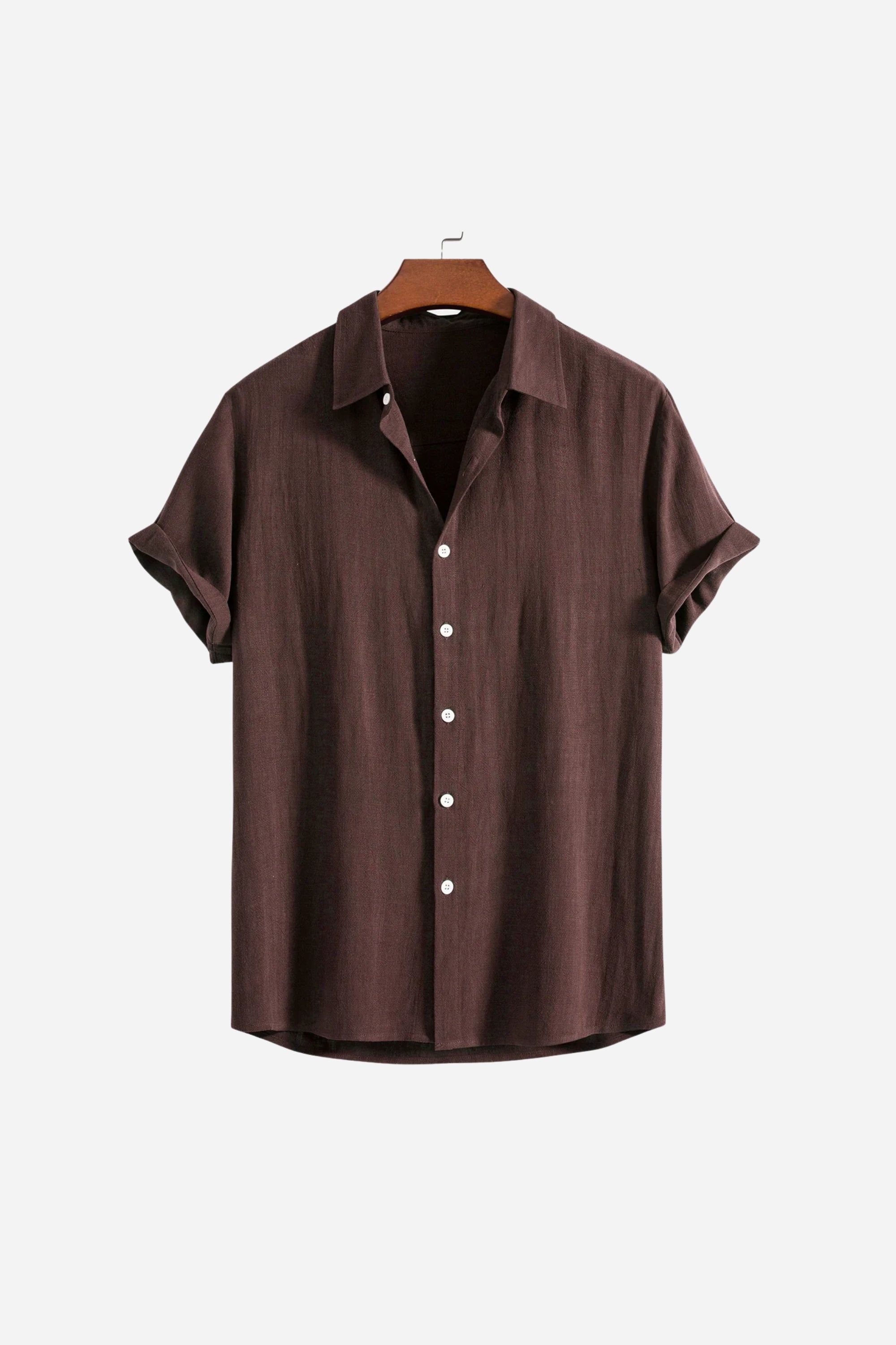 Coastal Linen Shirt Brown