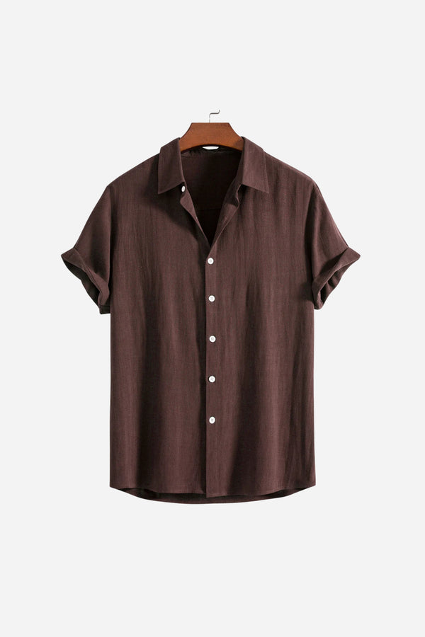 Coastal Linen Shirt Brown