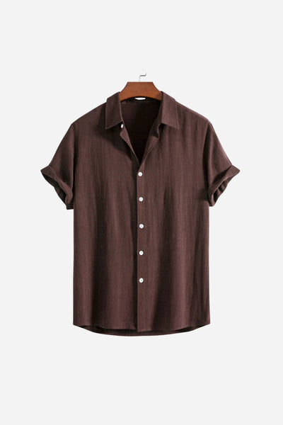 Coastal Linen Shirt Brown