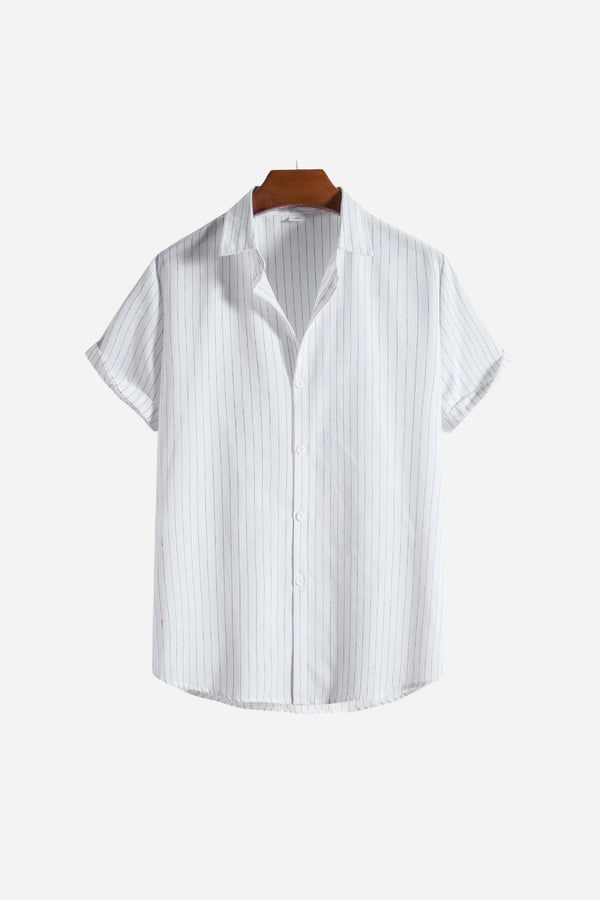 Mayfair striped button-up shirt White