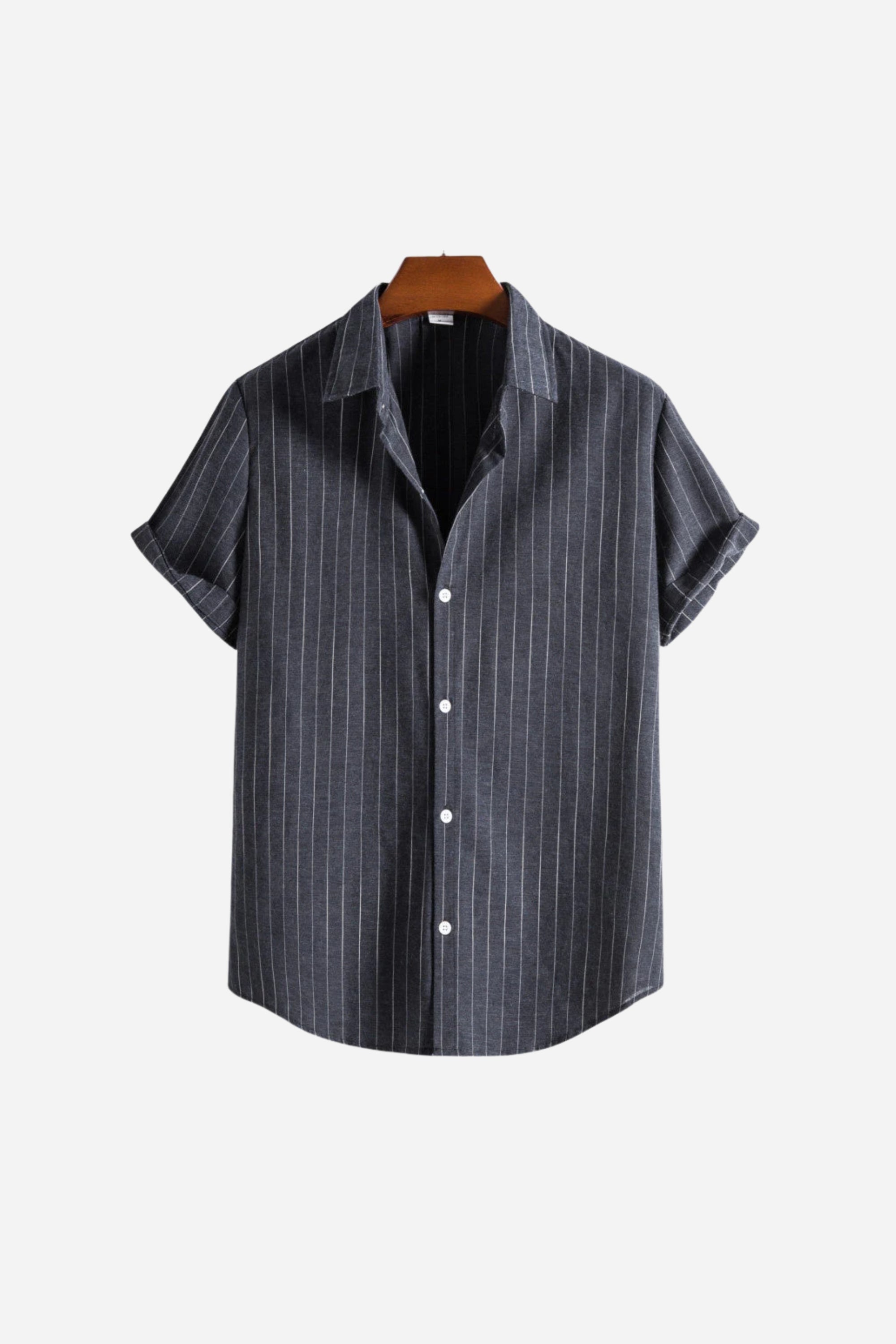 Mayfair striped button-up shirt Grey