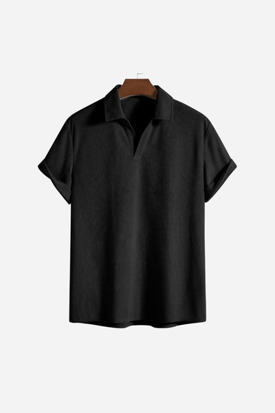 Riviera Rib Polo Black