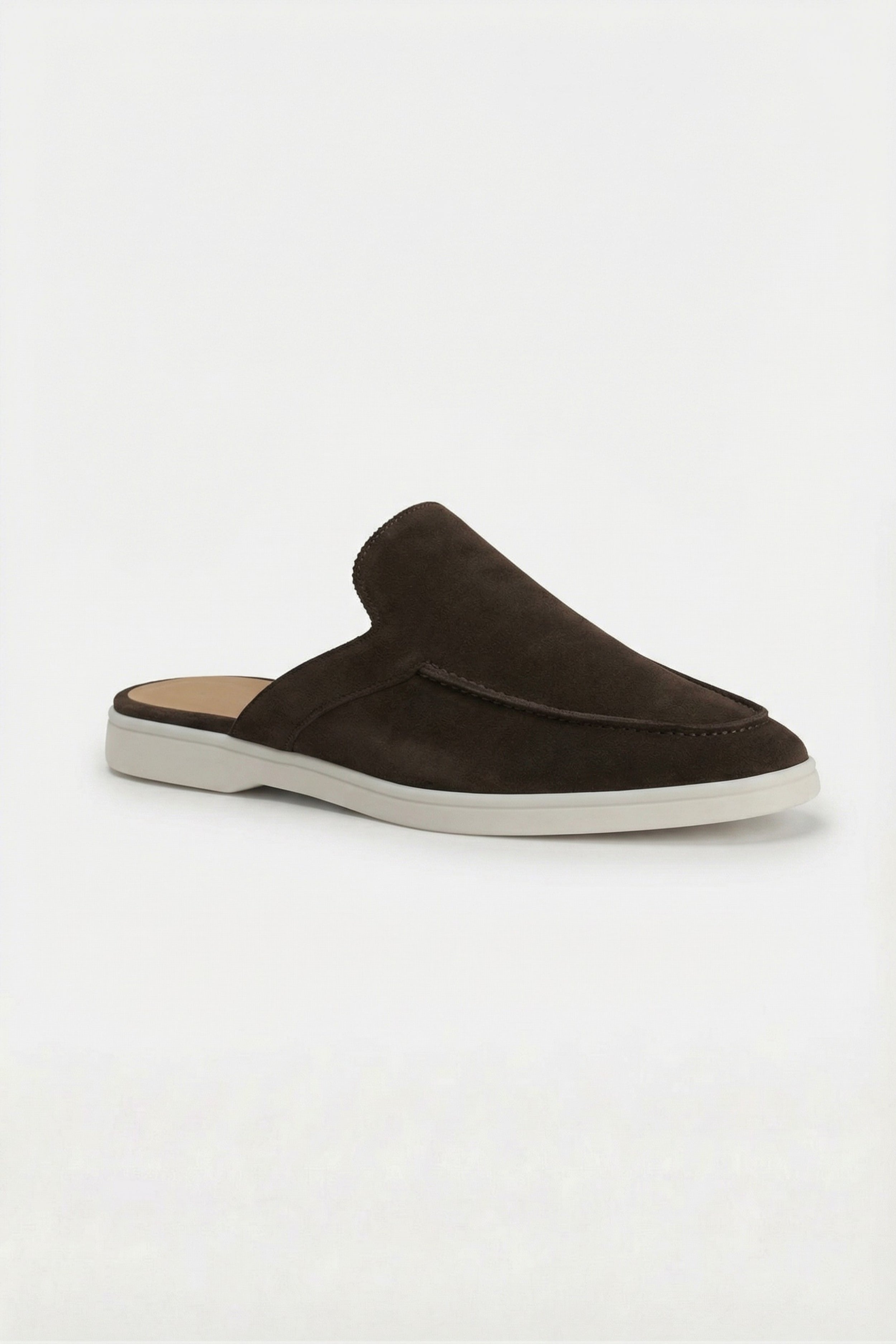 Positano Suede Mule Black