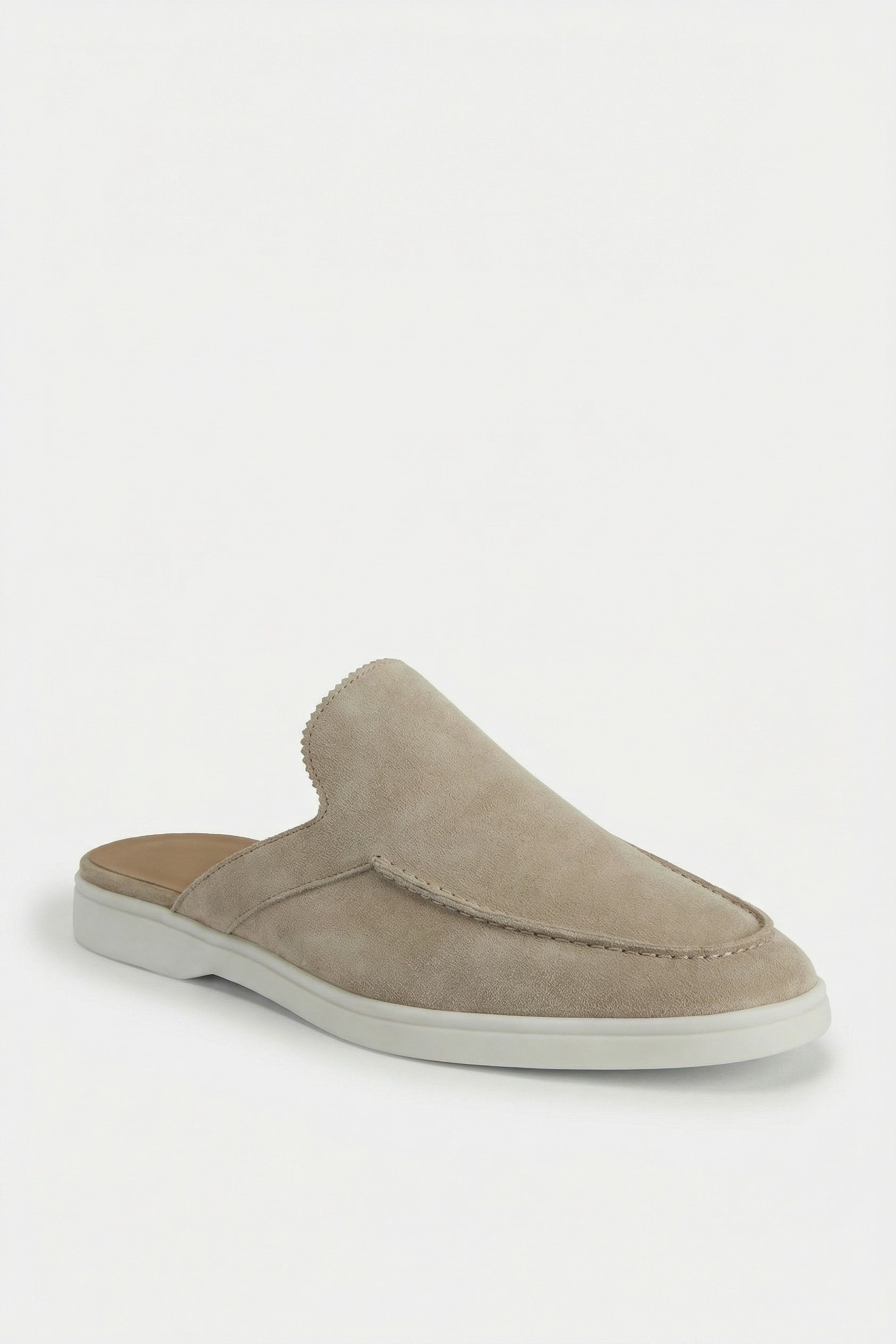 Positano Suede Mule Taupe