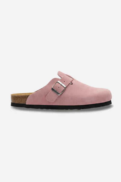 Mayfair Calfsuede Clog Pink