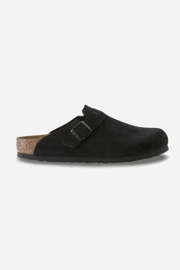 Mayfair Calfsuede Clog Black