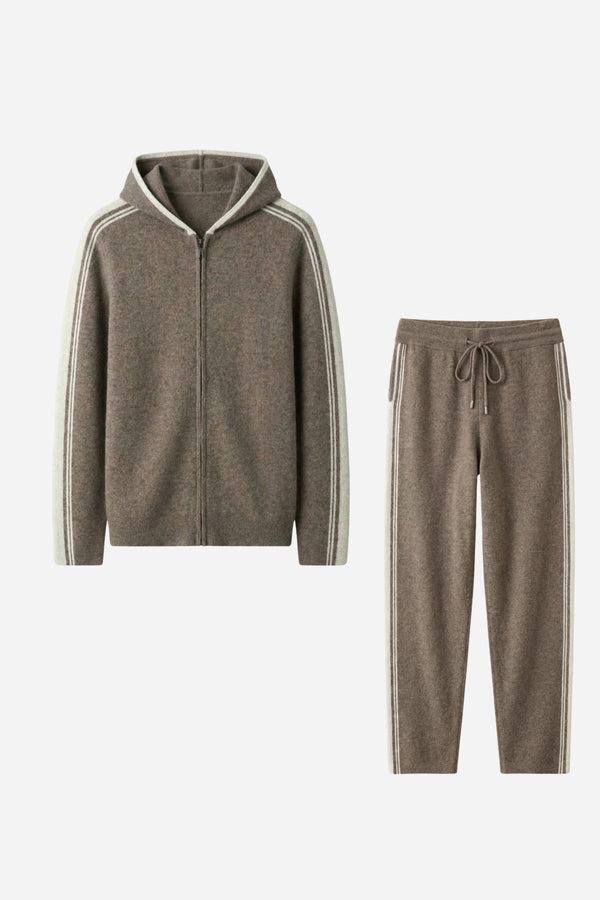 Mayfair Cashmere Leisure Set Taupe