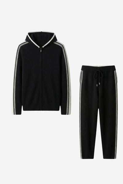 Mayfair Cashmere Leisure Set Black