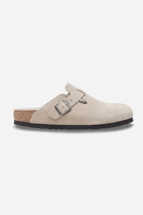 Mayfair Calfsuede Clog Beige