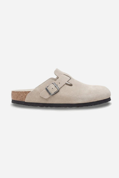 Mayfair Calfsuede Clog Beige