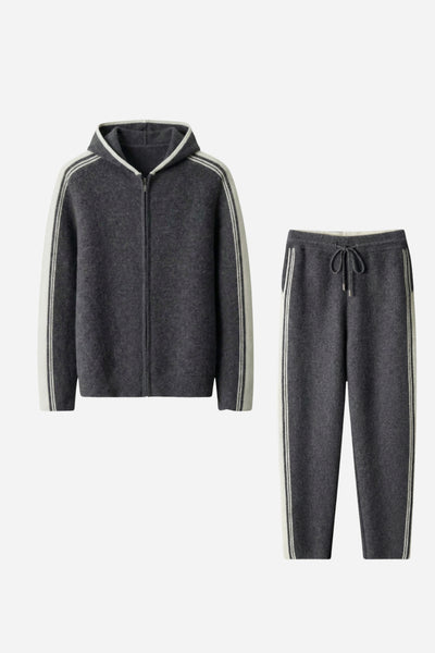 Mayfair Cashmere Leisure Set Stone Grey