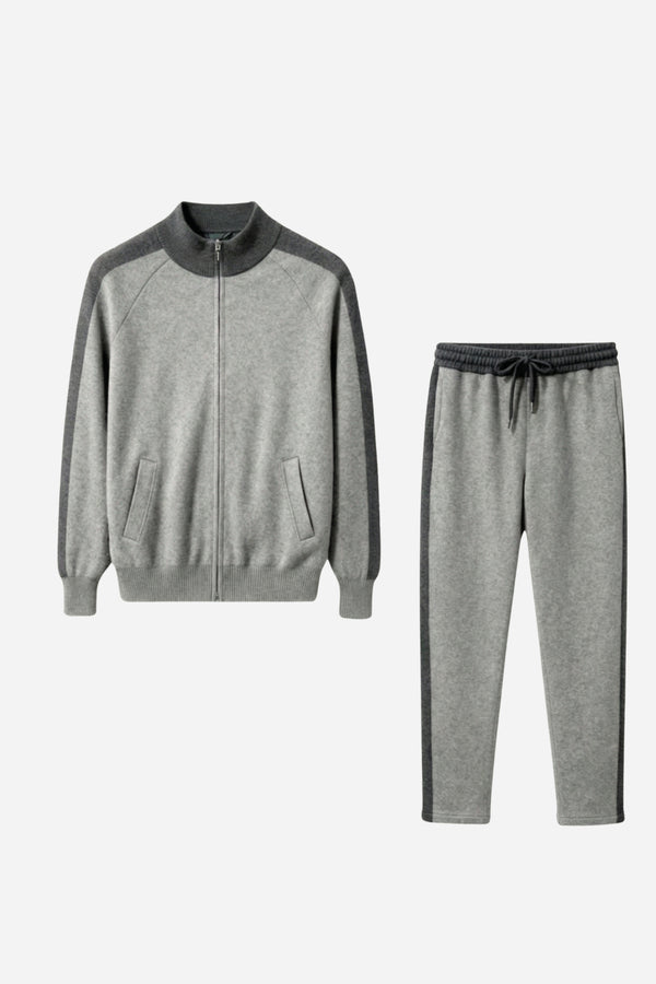 Mayfair  Cashmere Track Set Grey