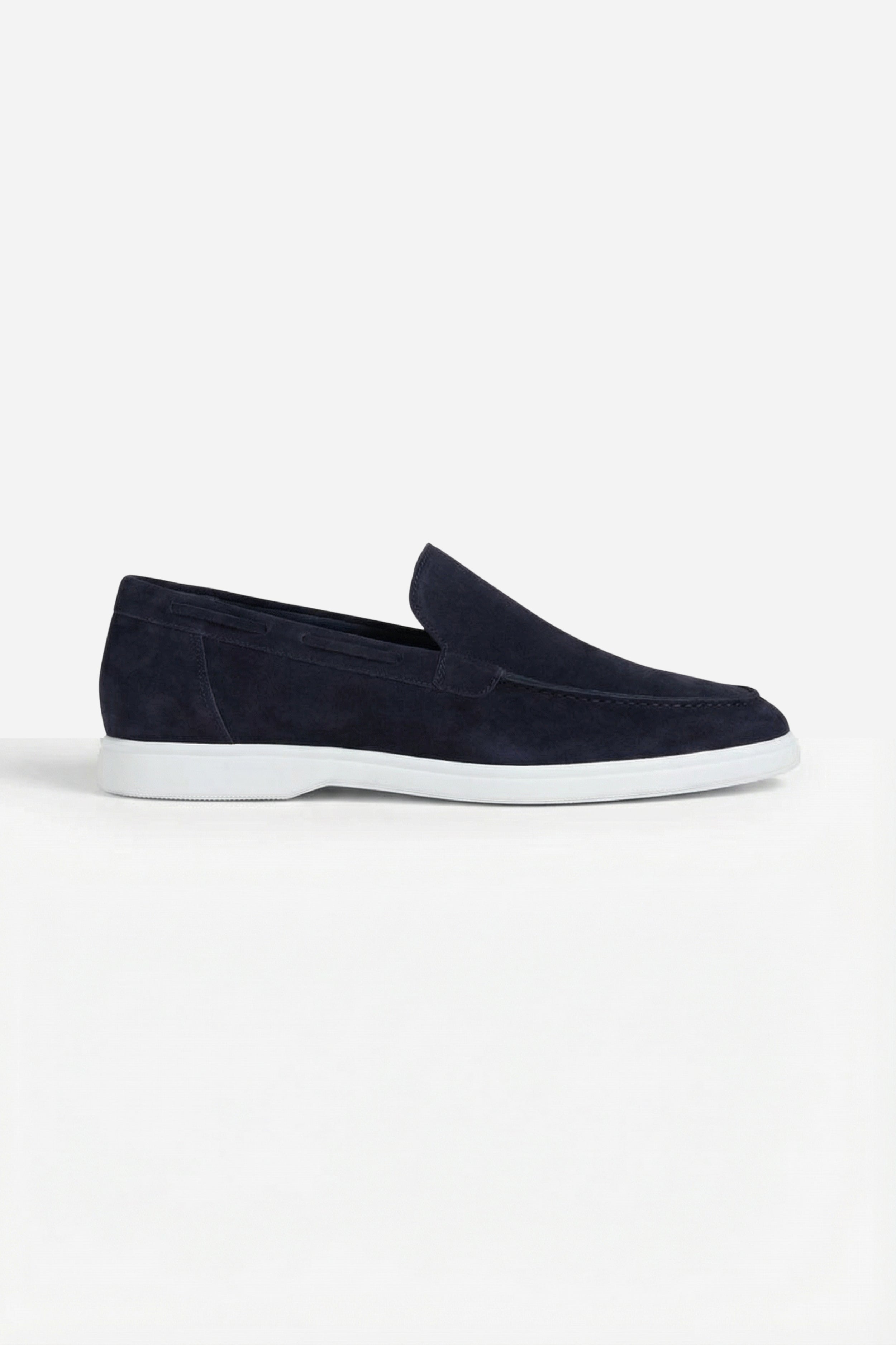 Classic Suede Loafer Navy