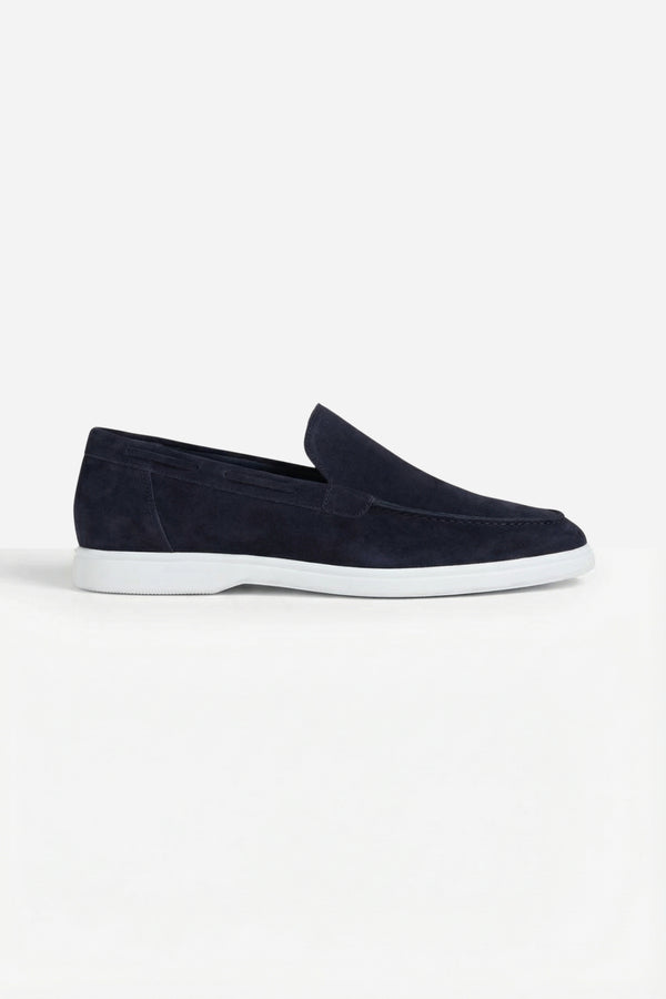 Classic Suede Loafer Navy