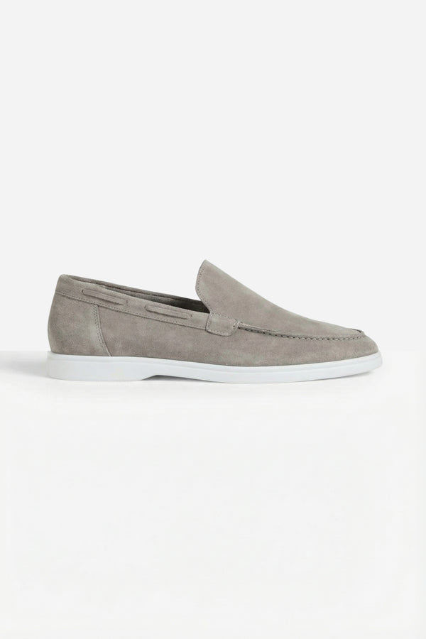 Classic Suede Loafer Grey