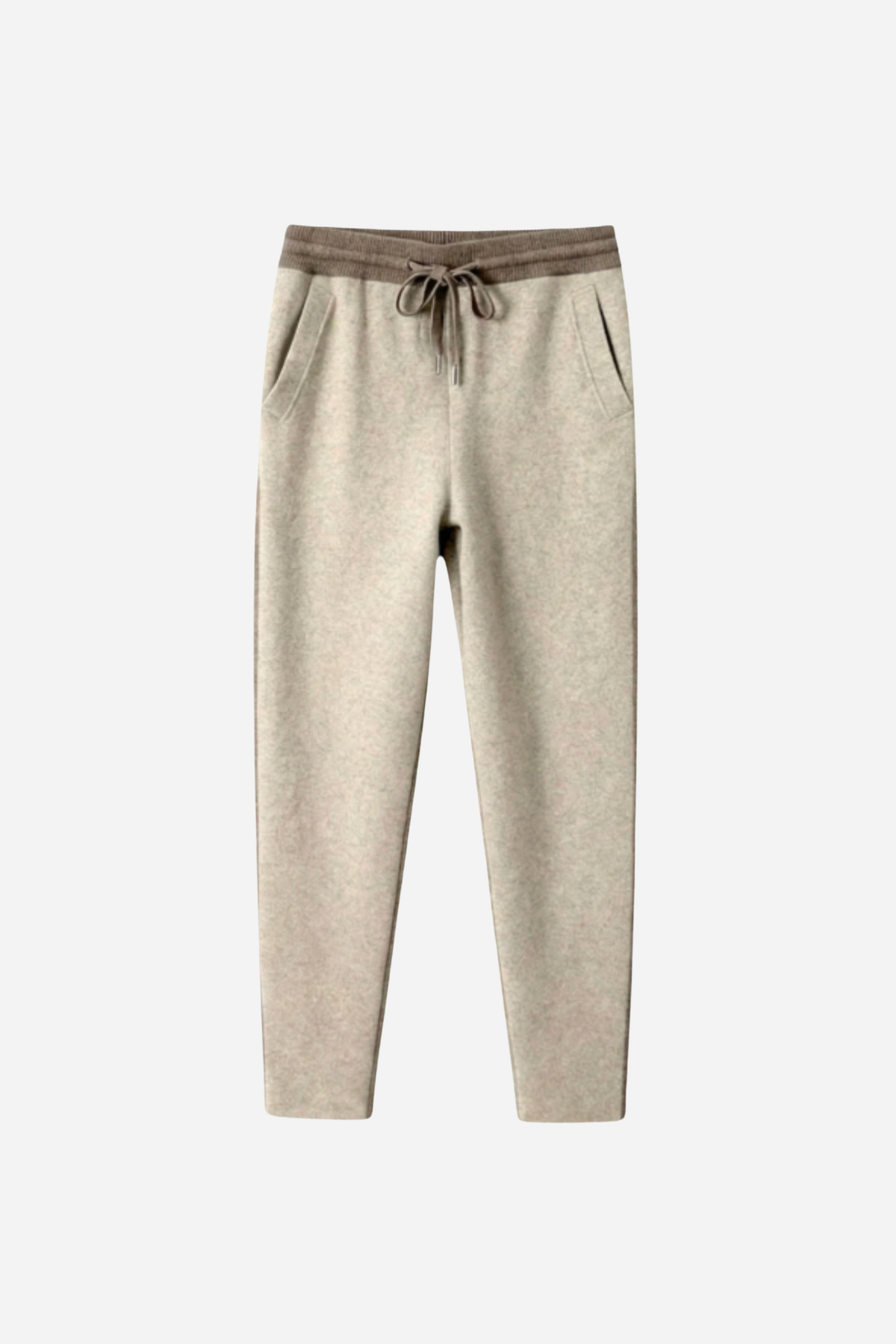 Mayfair Cashmere Track Trousers Beige