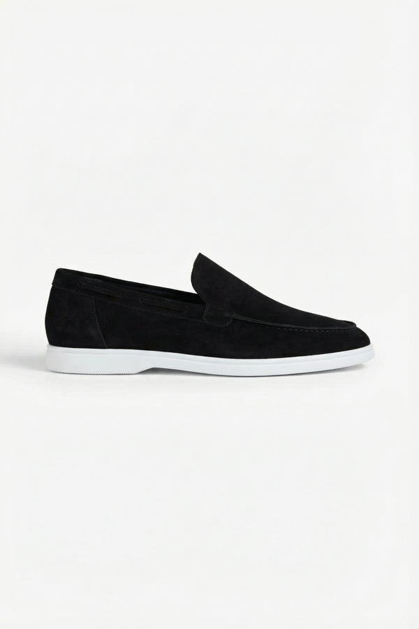 Classic Suede Loafer Black