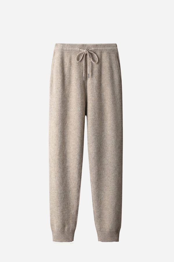 Mayfair Cashmere Lounge Trousers Stone Beige